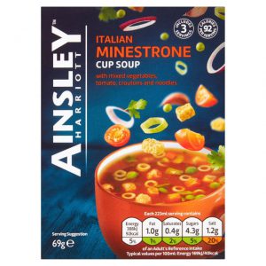 AINSLEY HARRIOTT MINESTRONE CUP SOUP