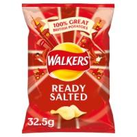 WALKERS CRISPS, READY SALTED