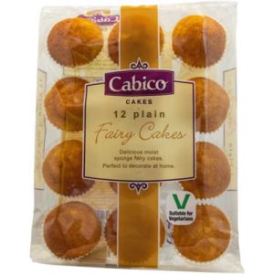 CABICO 12 PLAIN FAIRY CAKES