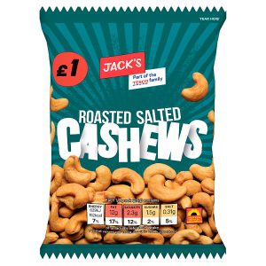 JACK’S SALTED CASHEWS